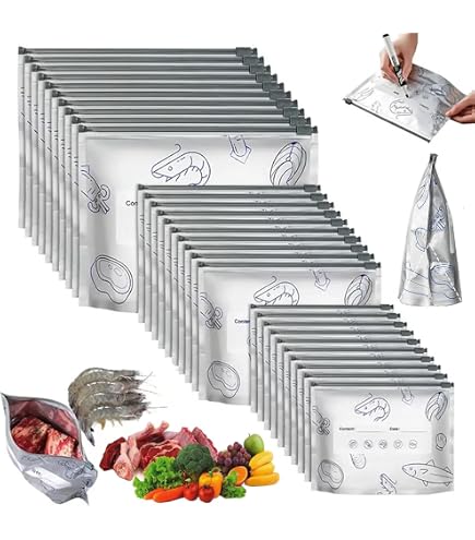 Amazon.com: 30Pcs Reusable Aluminum Foil Sealable Storage Bags